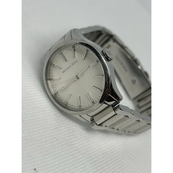 Michael Kors Mini Bailey MK3614W Silver Tone Women’s 34mm Watch Stainless - Picture 2 of 10